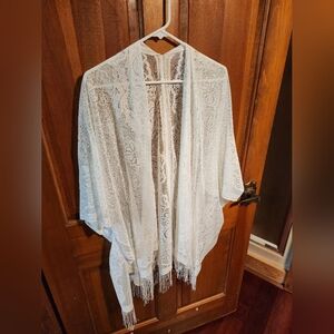 Lace/Fringe Kimono